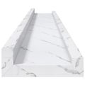 vidaXL Stenná polica Nástenná montáž 2 ks Biely mramor 80 x 9 x 3 cm