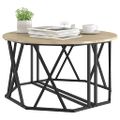 vidaXL Konferenčný stolík Sonoma dub 80 x 80 x 42 cm