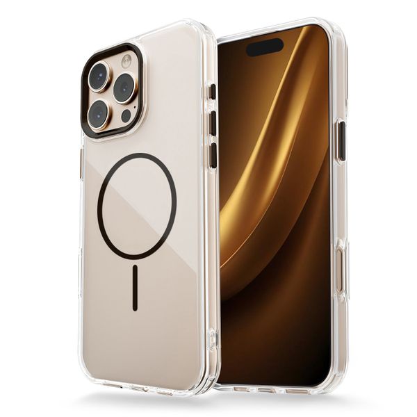 Priehľadný tenký Mag kryt pre iPhone 17 Pro 6,3" čierny