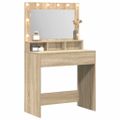 vidaXL Toaletný stolík Sonoma dub 75,5 x 41 x 135 cm Kompozitné drevo