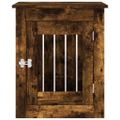 vidaXL Nábytková prepravka pre psa dymový dub 55x75x65 cm kompoz.drevo