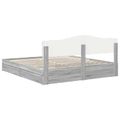 vidaXL Úložná posteľ Sivý Sonoma 200 x 200 cm Kompozitné drevo