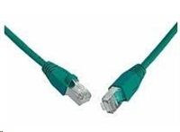 Solarix - patch kabel CAT5E SFTP PVC 0,5m zelený snag-proof