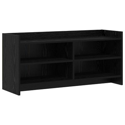vidaXL TV skrinka 100 x 33 x 47 cm Čierny dub Kompozitné drevo