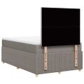 vidaXL Boxspring posteľ s matracom sivohnedý 120x200 cm látka