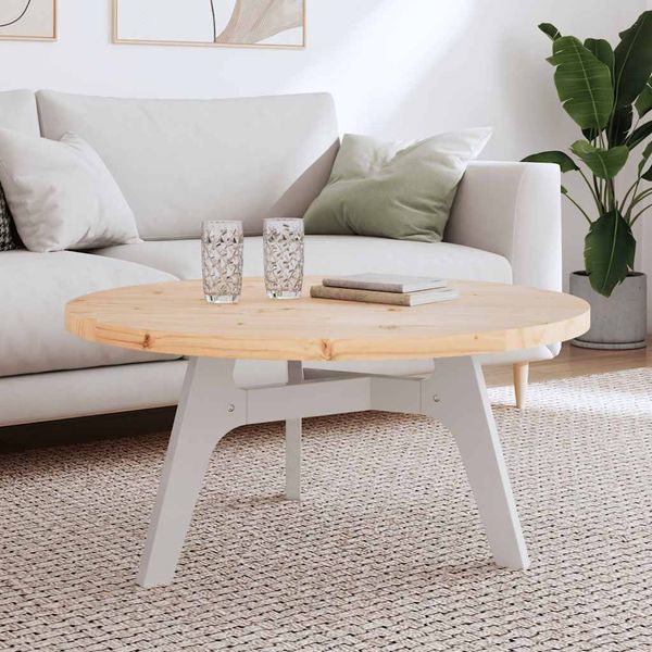 vidaXL Stolová doska okrúhla Ø90x3 cm masívna borovica