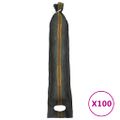 vidaXL Vrecia na piesok 100 ks tmavo zelené 103x25 cm HDPE