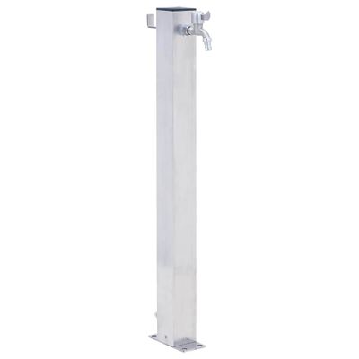 vidaXL Záhradný vodný stĺpik 60 cm nehrdzavejúca oceľ štvorcový