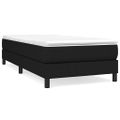 vidaXL Posteľný rám s boxspringom Čierna 90x200 cm Látka