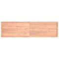 vidaXL Stolová doska bledohnedá 220x60x(2-6) cm ošetrený masívny dub