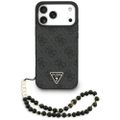 Puzdro Guess 4G Strap Triangle Logo MagSafe pre iPhone 17 Pro Max čierne