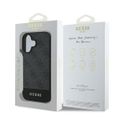 Puzdro Guess pre iPhone 16 6,1" GUHCP16SG4GLGR sivé pevné puzdro 4G spodný pruh