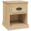 vidaXL Nočný stolík dub sonoma 39x39x47,5 cm spracované drevo