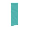 vidaXL Plisovaná roleta petrolejovo zelená 40x150 cm šírka látky 39,4 cm polyester