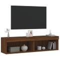 vidaXL TV skrinky s LED svetlami 2 ks hnedý dub 60x30x30 cm