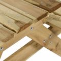 vidaXL Piknikový stôl s lavicami 220x122x72 cm impregnovaná borovica