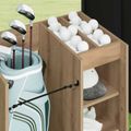 vidaXL Golfová skriňa s kolesom Remeselný dub 65 x 45 x 98 cm