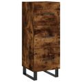 vidaXL Vysoká skrinka dymový dub 34,5x34x180 cm spracované drevo