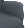 vidaXL Sklápacie kreslo s podnožkou tmavosivé zamat