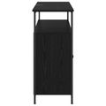 vidaXL Servírovacia skriňa Čierny dub 100 x 35 x 80 cm