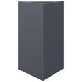 vidaXL Záhradné kvetináče 2 ks antracitové trojuholník 50x43x75cm oceľ