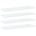 vidaXL Prídavné police 4 ks, biele 60x20x1,5 cm, kompozitné drevo
