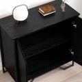 vidaXL Servírovacia skriňa Čierny dub 78 x 35 x 74.5 cm