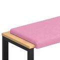 vidaXL Vankúš na lavičku Látka Ružová Hĺbka 35 cm