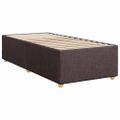 vidaXL Posteľný rám boxsping s matracom hnedý 90x200 cm látka