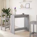 vidaXL Barový stôl sivý sonoma 102x50x103,5 cm kompozitné drevo