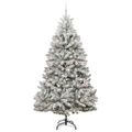 vidaXL Umelý Sklápací Vianočný Stromček 300 LED Zelená a biela 300 cm