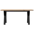 vidaXL Konferenčný stolík v tvare Y 100x50x45,5 cm borovica a oceľ
