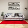 vidaXL Koberec HUARTE s krátkym vlakom umývateľný červený 120x170 cm