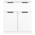 vidaXL Komoda biela 60x30x70 cm spracované drevo