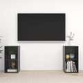vidaXL TV skrinky 2 ks, lesklé sivé 72x35x36,5 cm, kompozitné drevo
