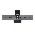 BenQ DVY32 Zoom™ certifikovaná inteligentní 4K UHD konferenční kamera Webkamera, 4K Ultra HD/30fps, 1080p/60fps, dva mikrofony, certifikace Zoom, USB 3.0, dálkové ovládání, šedo-cerná