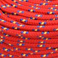 vidaXL Lodné lano červené 6 mm 25 m polypropylén