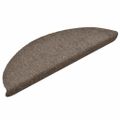 vidaXL Schodové rohože, samolepiace, 30 ks, 56x17x3 cm, béžové, polkruhové
