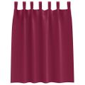 vidaXL Záclony na zatemnenie s krúžkami 2 ks Víno červené 140 x 140 cm