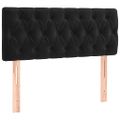 vidaXL Posteľný rám boxspring s matracom čierny 100x200 cm zamat