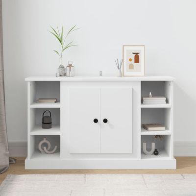 vidaXL Komoda biela 100x35,5x60 cm spracované drevo