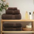 vidaXL Prémiové uteráky do sauny SOLUND 2 ks hnedé 80x200 cm 600 g/m2