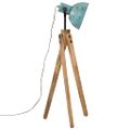 vidaXL Podlahová lampa 25 W šmuhovaná modrá 45x45x120 cm E27