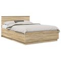 vidaXL Rám postele Sonoma dub 140 x 190 cm Kompozitné drevo