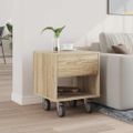 vidaXL Nočný stolík Sonoma dub 40,5 x 40 x 48 cm Kompozitné drevo