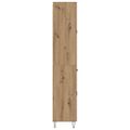 vidaXL Highboard Remeselný dub 69,5 x 34 x 180 cm Kompozitné drevo