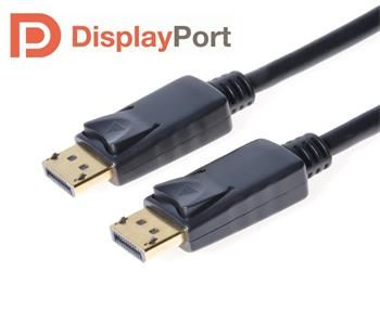 PremiumCord DisplayPort 1.2 prípojný kábel M/M, zlaté konektory, 5m