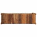 vidaXL Konzolový stôl Hnedá 107 x 33 x 76 cm Masívne obnovené drevo