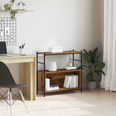 vidaXL Regál na knihy Dymová dub 80 x 30 x 78,5 cm Kompozitné drevo