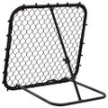vidaXL Futbalové odrážadlo nastaviteľné čierne 84x73x60-80 cm oceľ